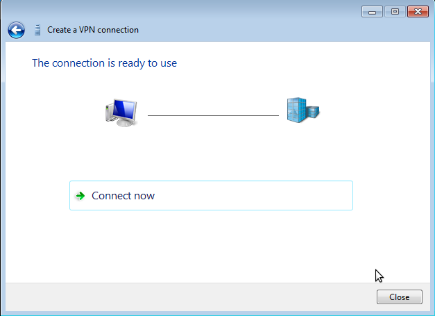 How to setup L2TP VPN in Windows 7 - Step 4